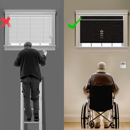 Sunelo Motorized Roller Shades 100% Blackout - Eclipse