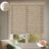 Sunelo No Drill Cordless Light Filtering Roller Shades 75% Blackout - Aqua Waves