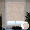 Sunelo No Drill Roller Shades, Motorized 100% Blackout - Aqua Waves