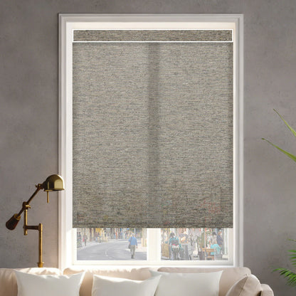 Sunelo Motorized Light Filtering Roller Shades 60% Blackout - Atlantic