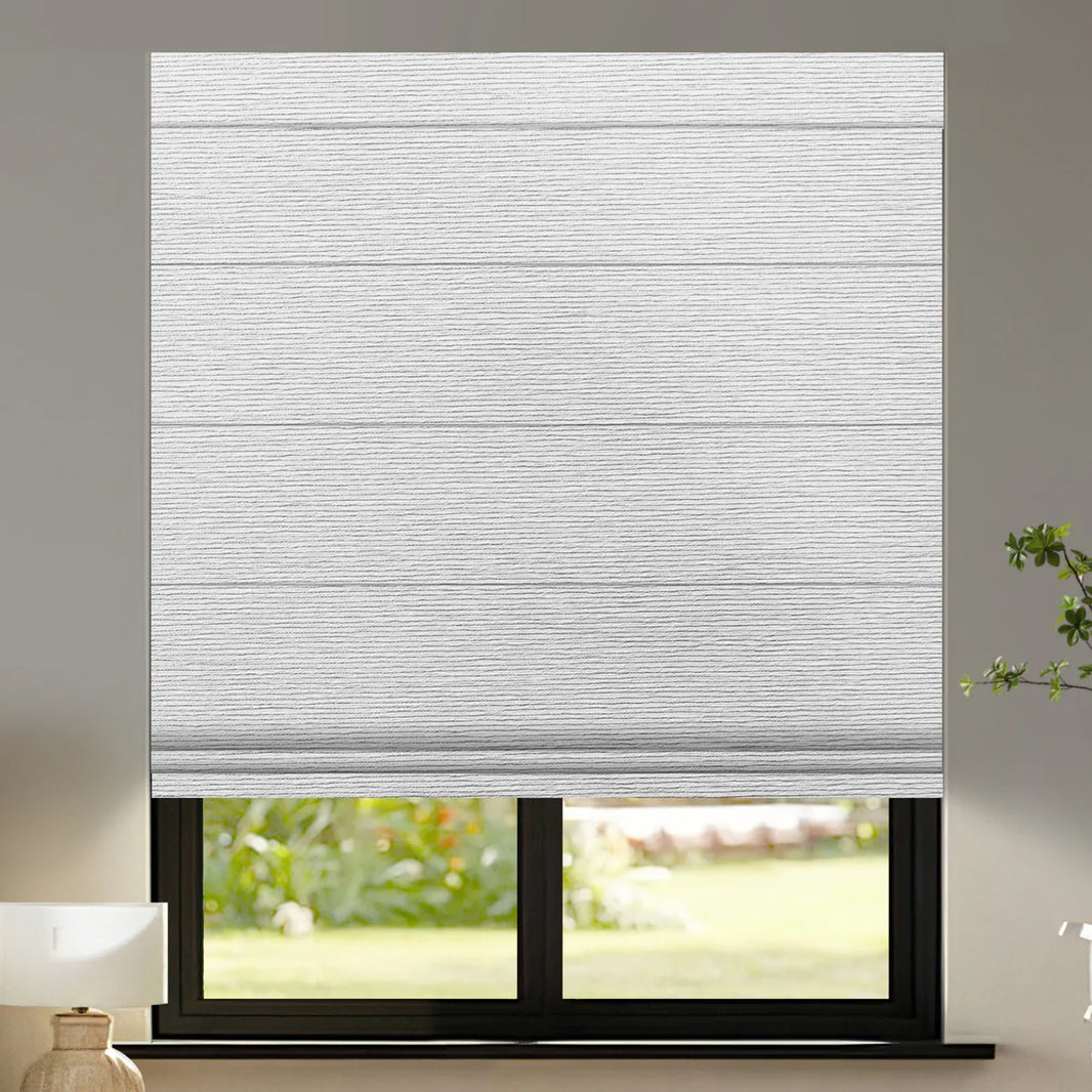 Sunelo Motorized Roman Shades 100% Blackout - Atlantic