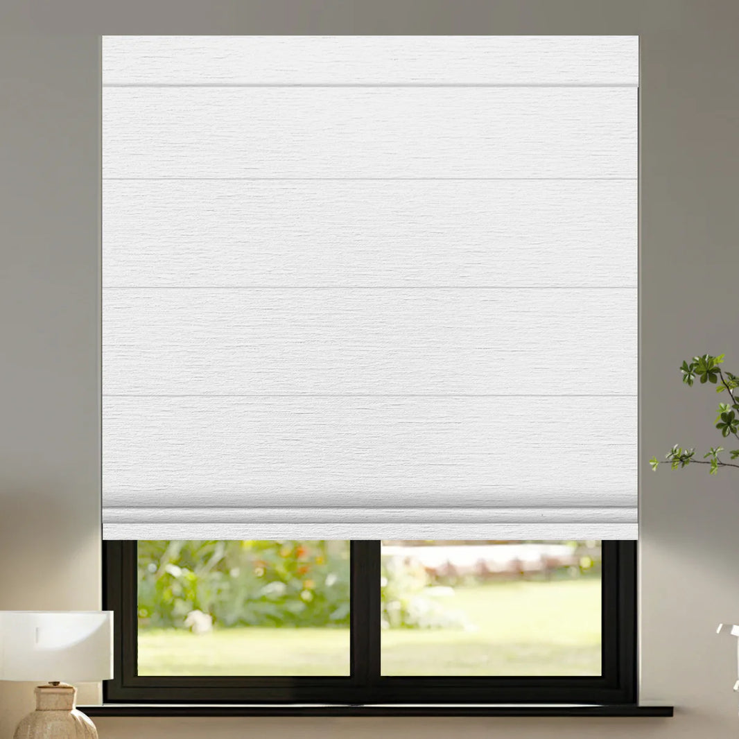 Sunelo Motorized Roman Shades 100% Blackout - Atlantic
