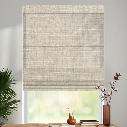 Sunelo Motorized Light Filtering Roman Shades 70% Blackout - Aurora