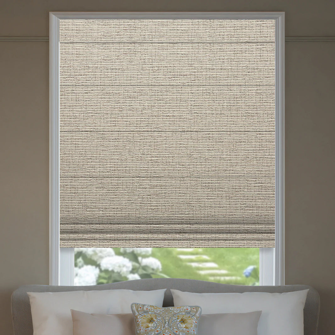 Sunelo Motorized Roman Shades 100% Blackout - Classic