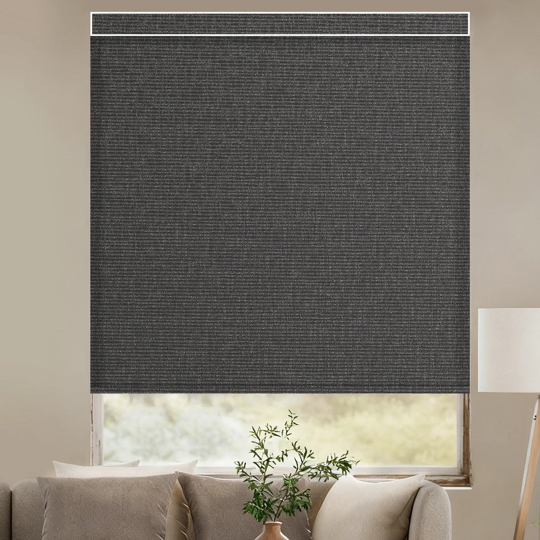 Sunelo Motorized Light Filtering Roller Shades 75% Blackout - Classic