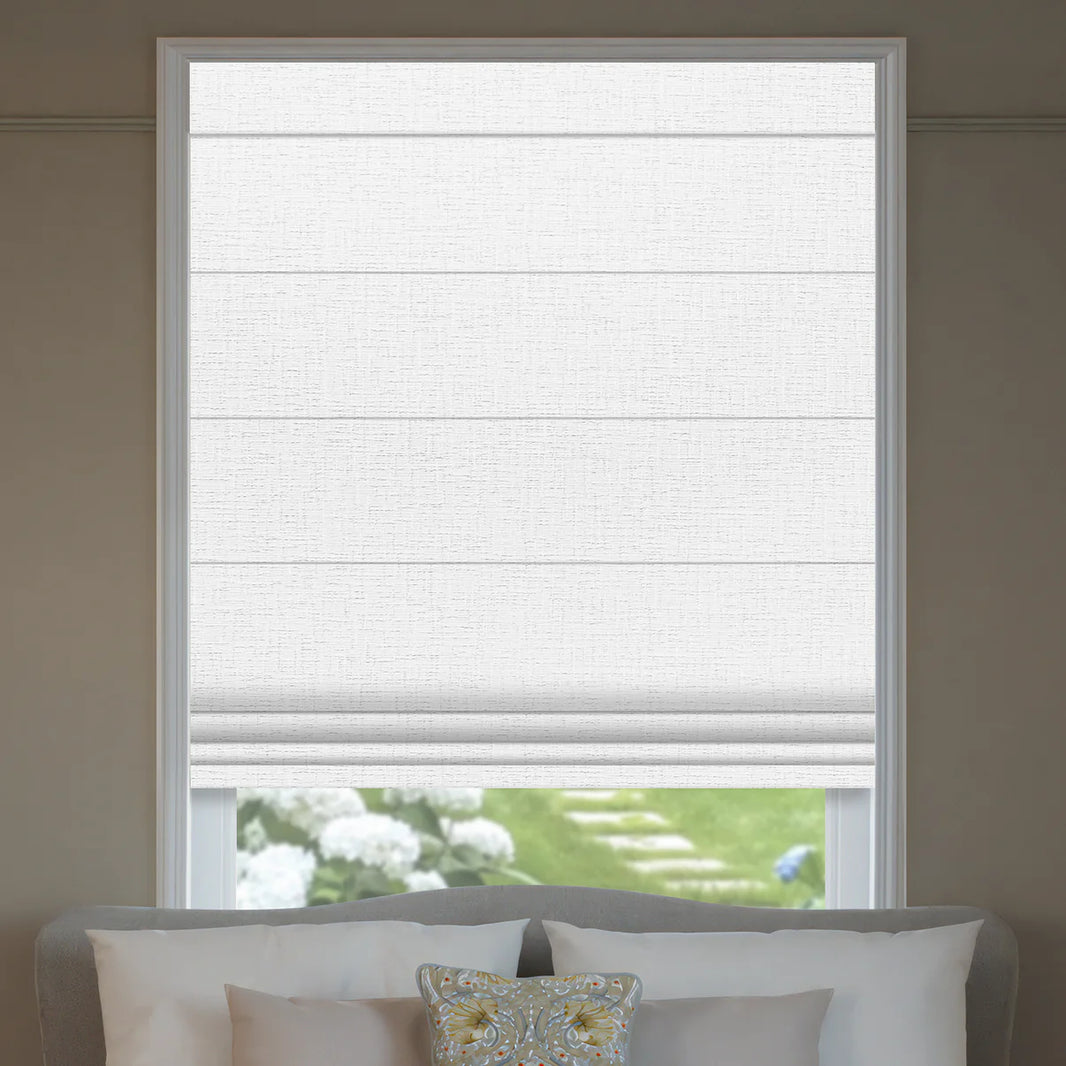 Sunelo Motorized Roman Shades 100% Blackout - Classic