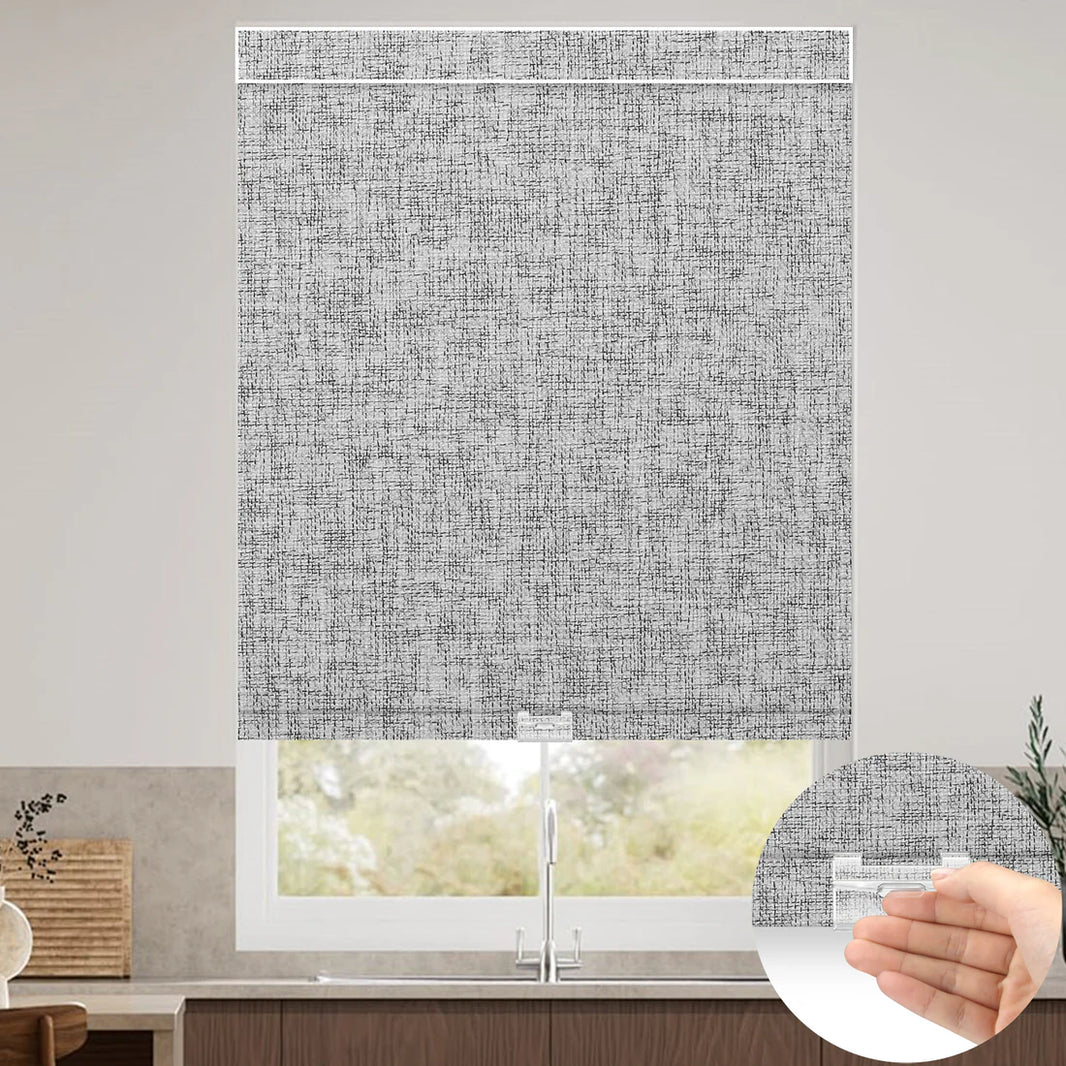 Sunelo Cordless 100% Blackout Roller Shades - Mist