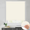 Sunelo Cordless 100% Blackout Roller Shades - Pure