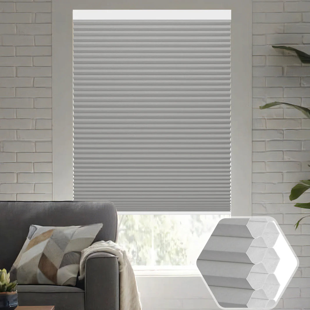 Sunelo Energy-Saving, 100% Blackout Motorized Cellular Shades | Double-Cell