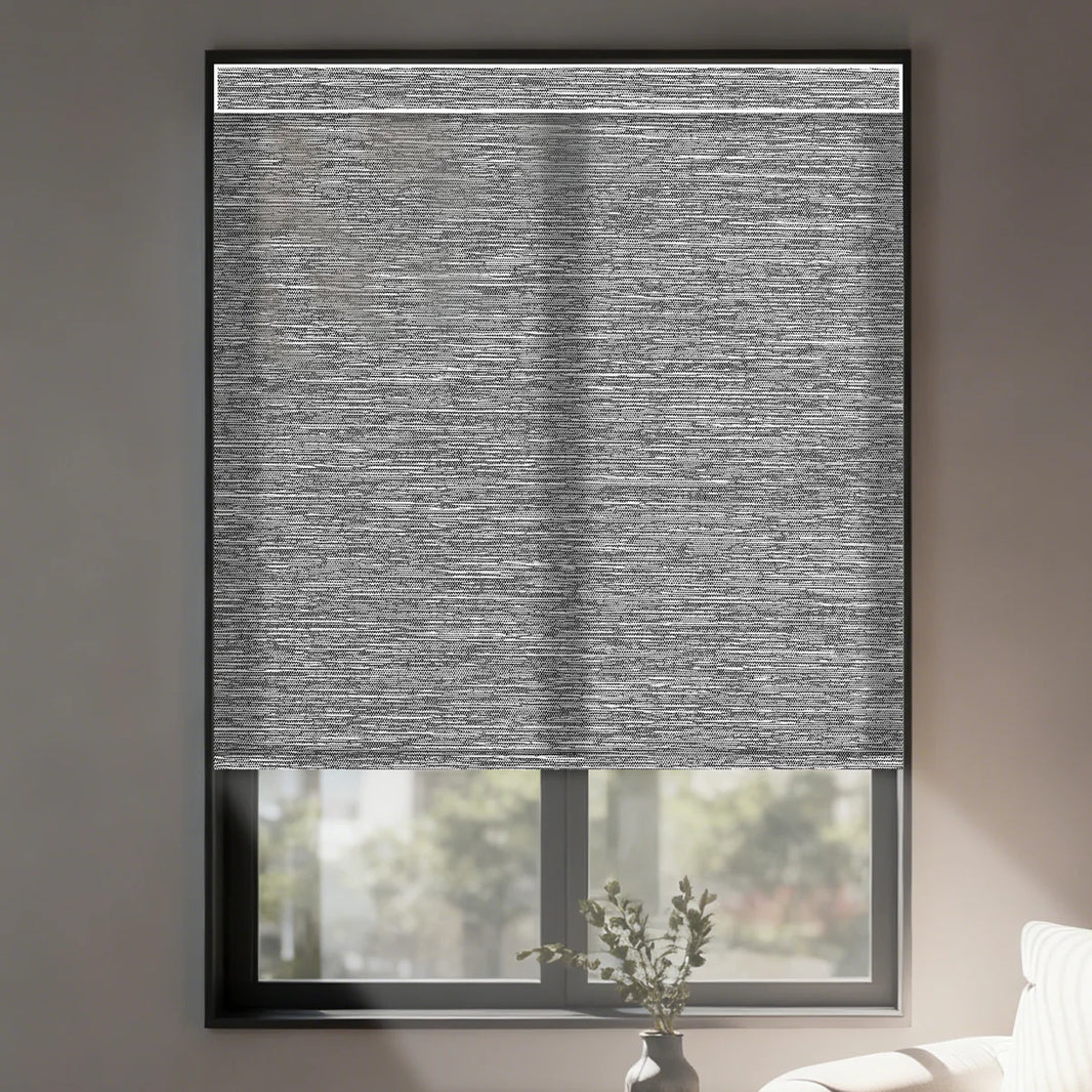 Sunelo Motorized Light Filtering Roller Shades 75% Blackout - Dreamy