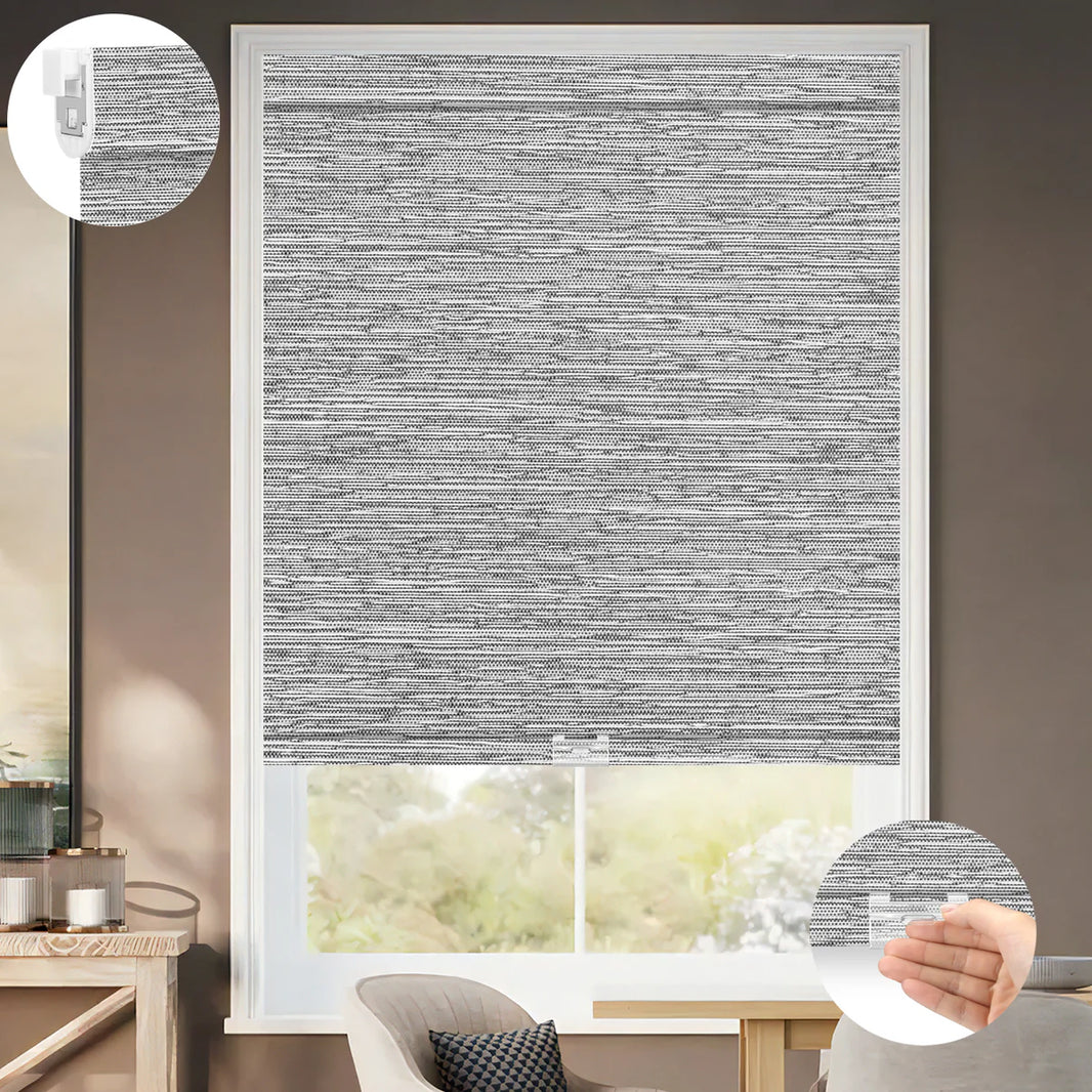 Sunelo No Drill Cordless Roller Shades 100% Blackout - Dreamy