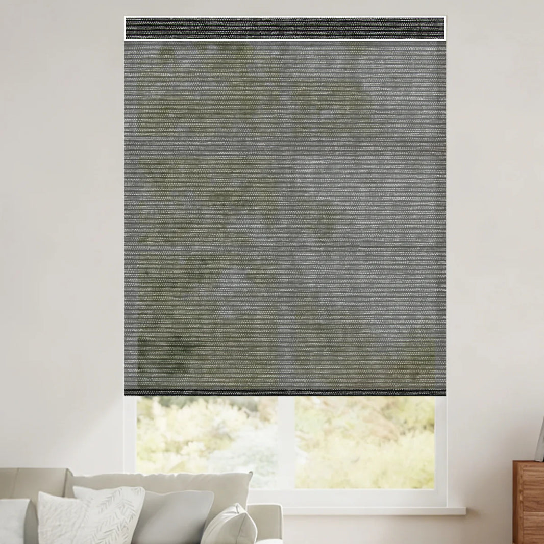 Sunelo Motorized Light Filtering Roller Shades 50% Blackout - Eclipse