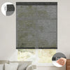 Sunelo No Drill Cordless Light Filtering Roller Shades 50% Blackout - Eclipse