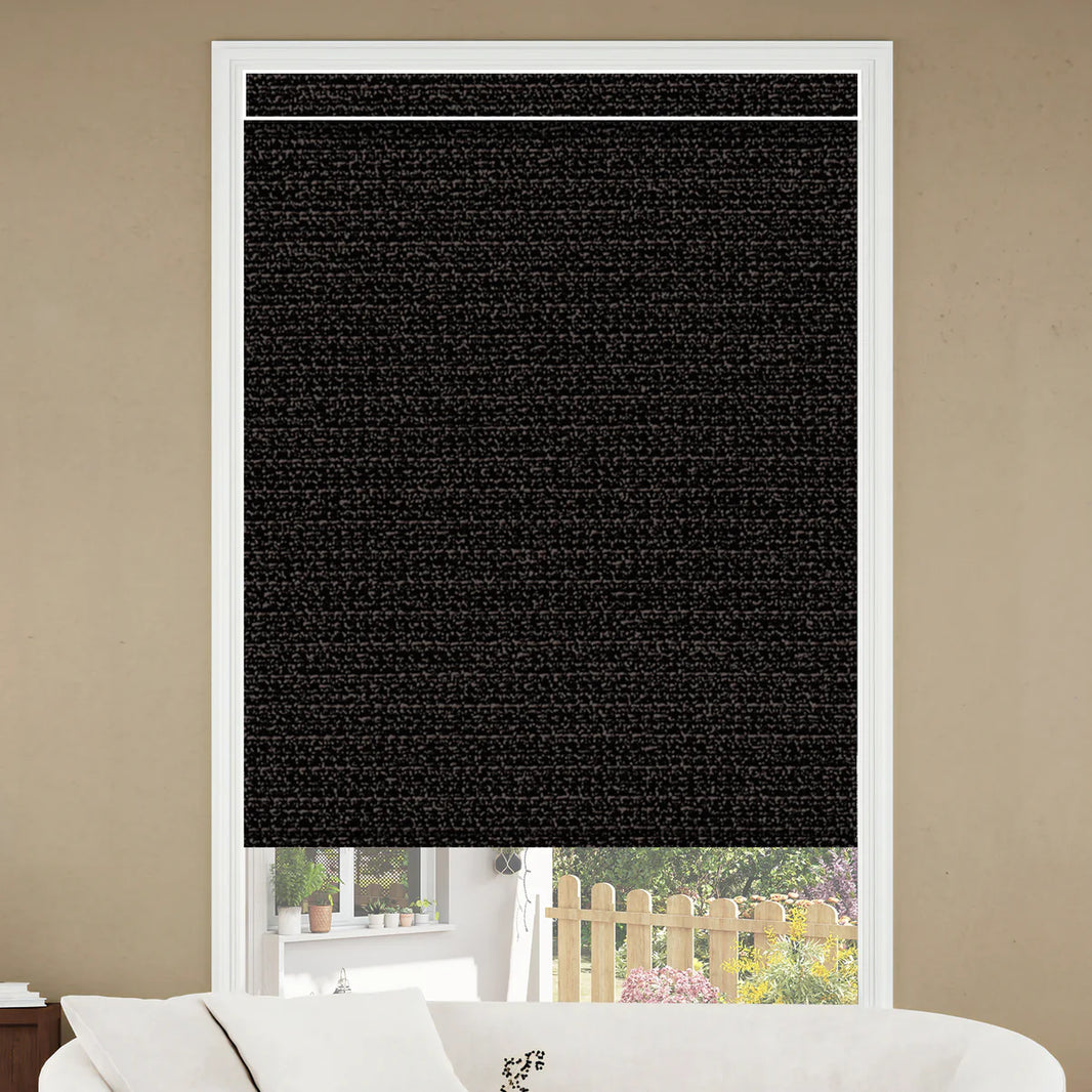 Sunelo Motorized Roller Shades 100% Blackout - Eclipse