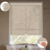 Sunelo No Drill Cordless Light Filtering Roller Shades 75% Blackout - Linen