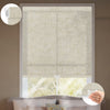 Sunelo No Drill Cordless Light Filtering Roller Shades 75% Blackout - Linen