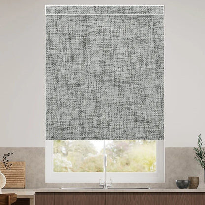 Sunelo Motorized Roller Shades 100% Blackout - Mist