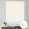 Sunelo No Drill Roller Shades, Motorized 100% Blackout - Pure