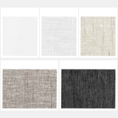 Sunelo Motorized Light Filtering Roman Shades 50% Blackout - Sheer
