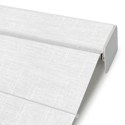 Sunelo Motorized Light Filtering Roman Shades 50% Blackout - Sheer