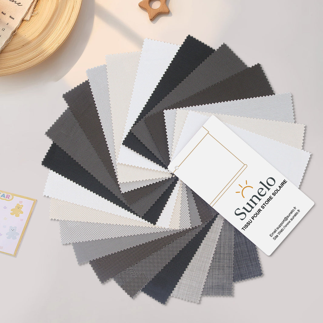 Sunelo Sunscreen Solar Shade Fabric Swatches