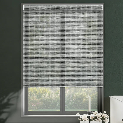 Sunelo Motorized Light Filtering Roller Shades 50% Blackout - Woven