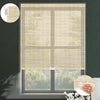 Sunelo No Drill Cordless Light Filtering Roller Shades 50% Blackout - Woven
