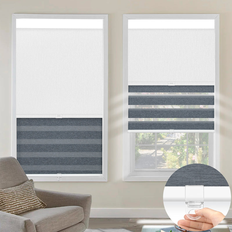 Sunelo Cordless Dual Shades | Roller Shades & Zebra Shades