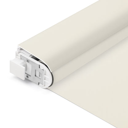 Sunelo No Drill Roller Shades, Motorized 100% Blackout - Pure