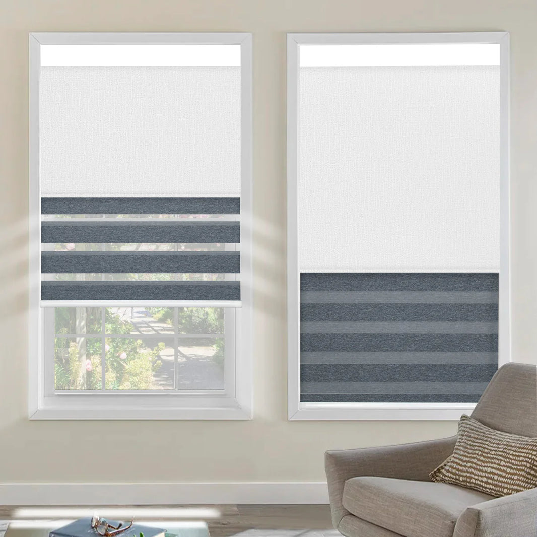 Sunelo Motorized Dual Shades | Roller Shades & Zebra Shades