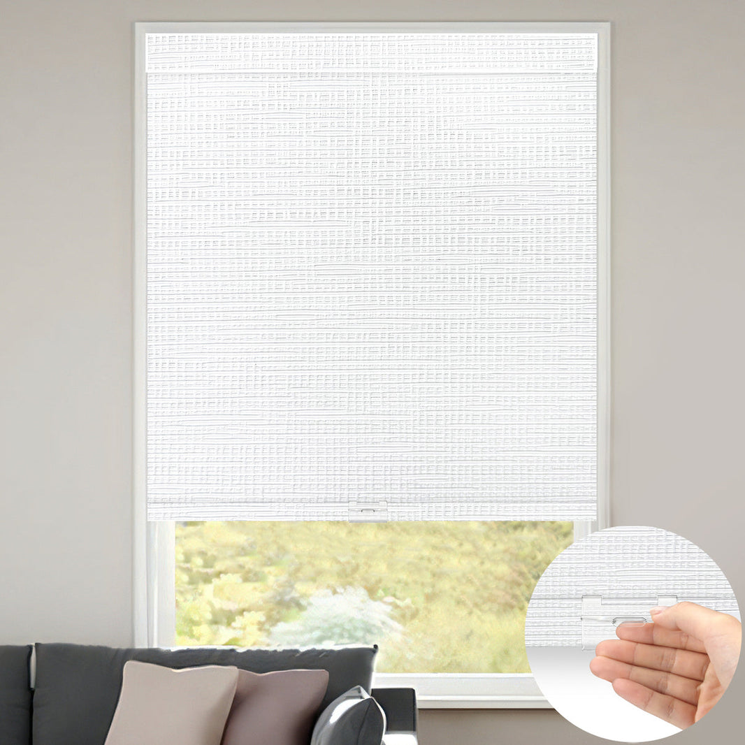 Sunelo Cordless 100% Blackout Roller Shades - Weave