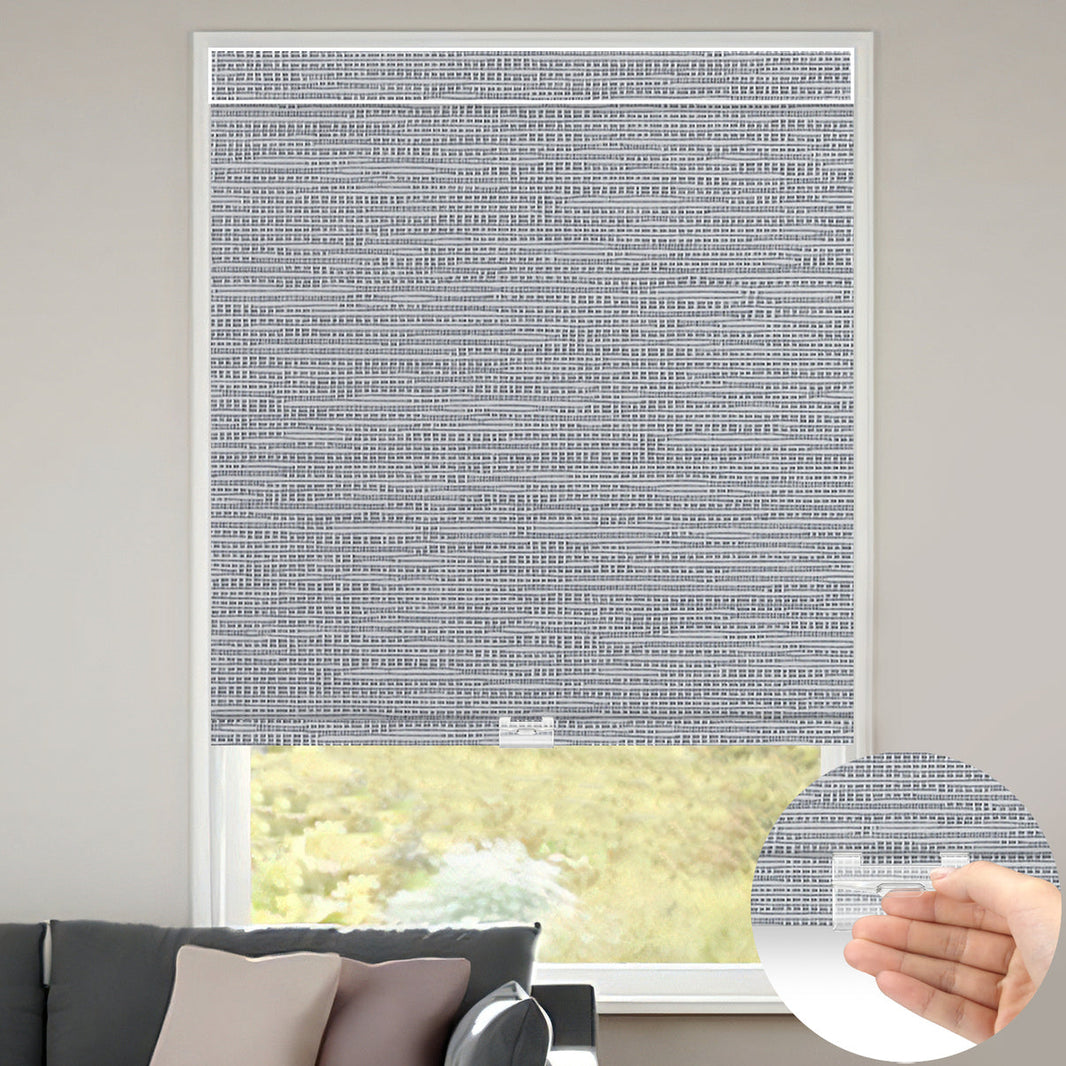 Sunelo Cordless 100% Blackout Roller Shades - Weave
