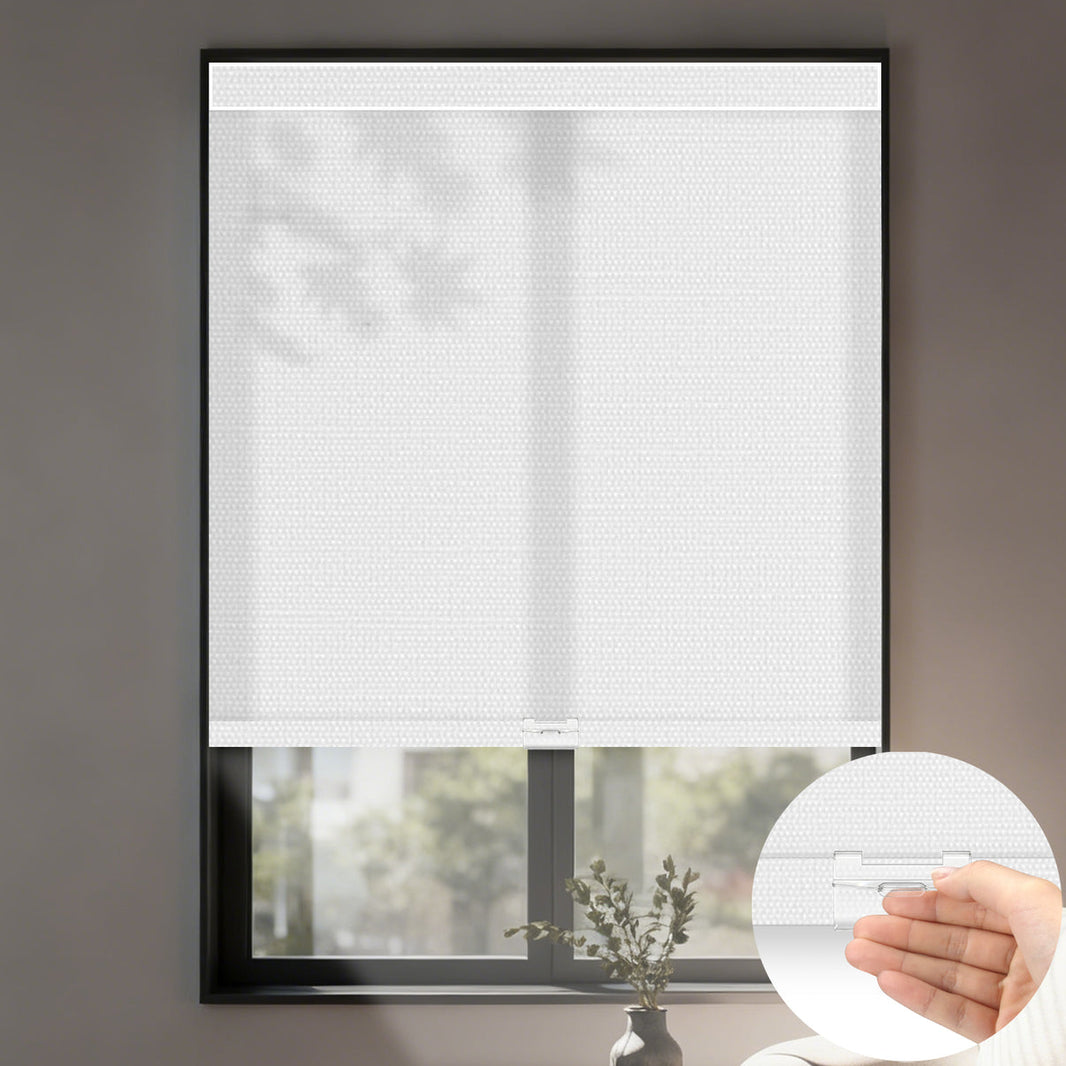 Sunelo Cordless Light Filtering Roller Shades 75% Blackout - Dreamy