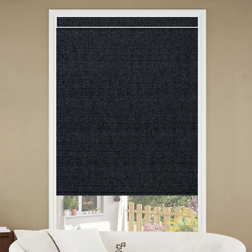 Sunelo Motorized Roller Shades 100% Blackout - Eclipse