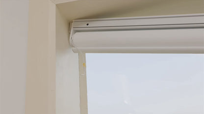 Sunelo No Drill Roller Shades,  Motorized  100% Blackout - Eclipse